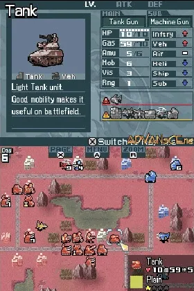 Advance Wars - Days of Ruin (USA) (Demo) (Kiosk) screen shot game playing